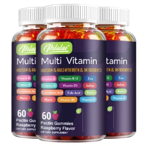 Multivitamin Gummies -  with Biotin and Antioxidants for Hair, Skin & Nails, Immune Support - 60 Gummies
