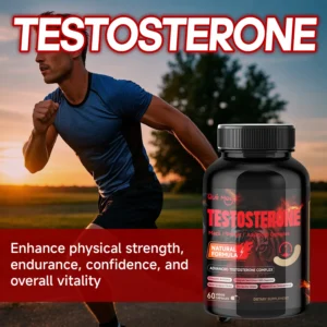 Testosterone Capsules | 100mg Maca & 50mg Shilajit & More |  60 Capsules